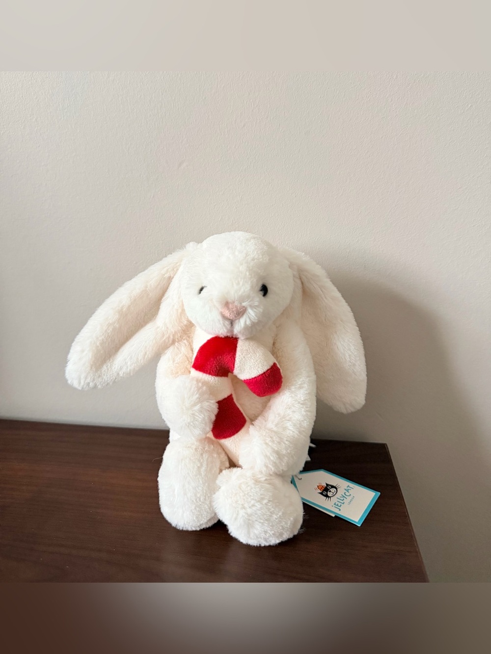 Jellycat bashful bunny with candy cane